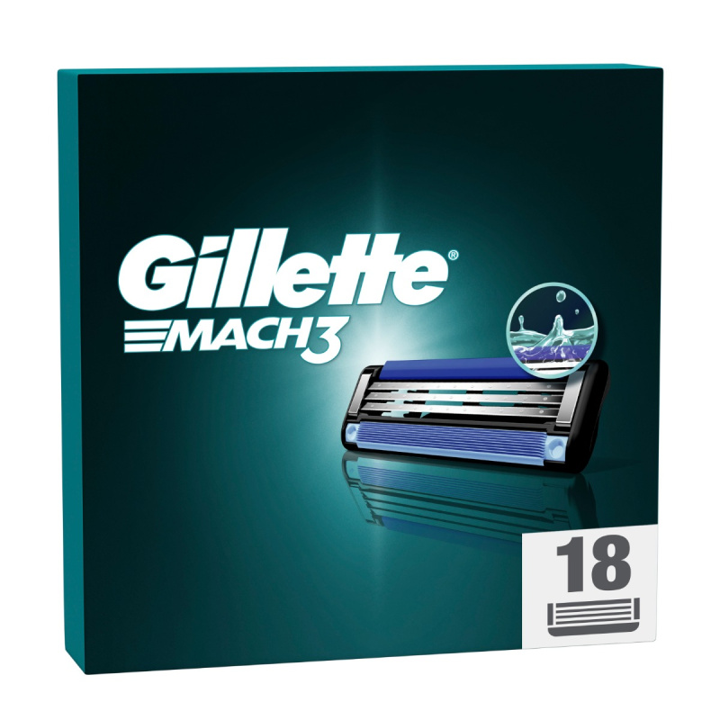 Gillette Mach3 náhradní břity 18 ks