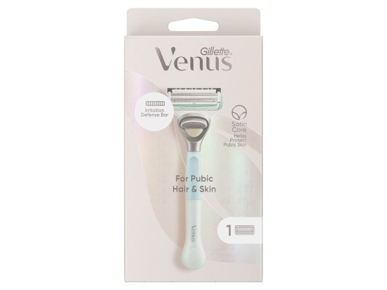 Gillette Venus Pubic Hair&Skin holicí strojek pro úpravu linie bikin s vyměnitelnou hlavicí 1 ks