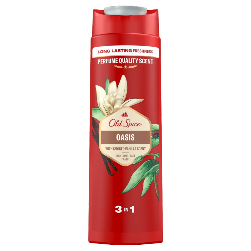 Old Spice Oasis sprchový gel pro muže 3 v 1 400 ml
