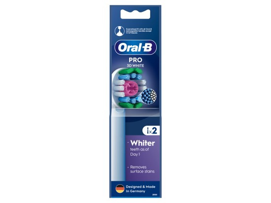 Oral-B Pro 3D White Kartáčkové hlavy 2 ks