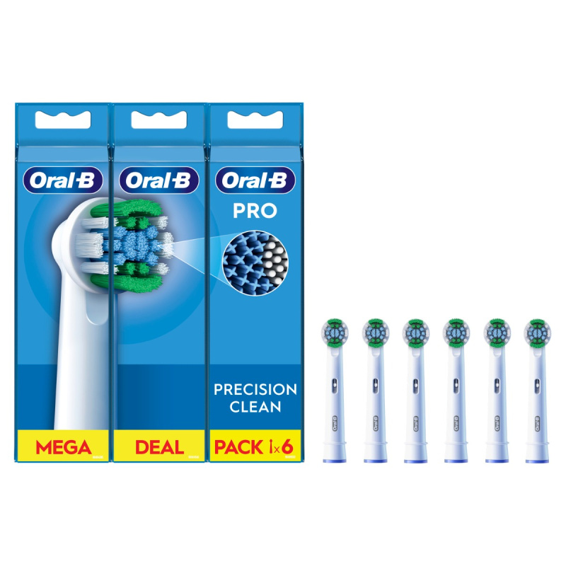 Oral B PRO Precision Clean náhradní hlavice pro zubní kartáček 6 ks