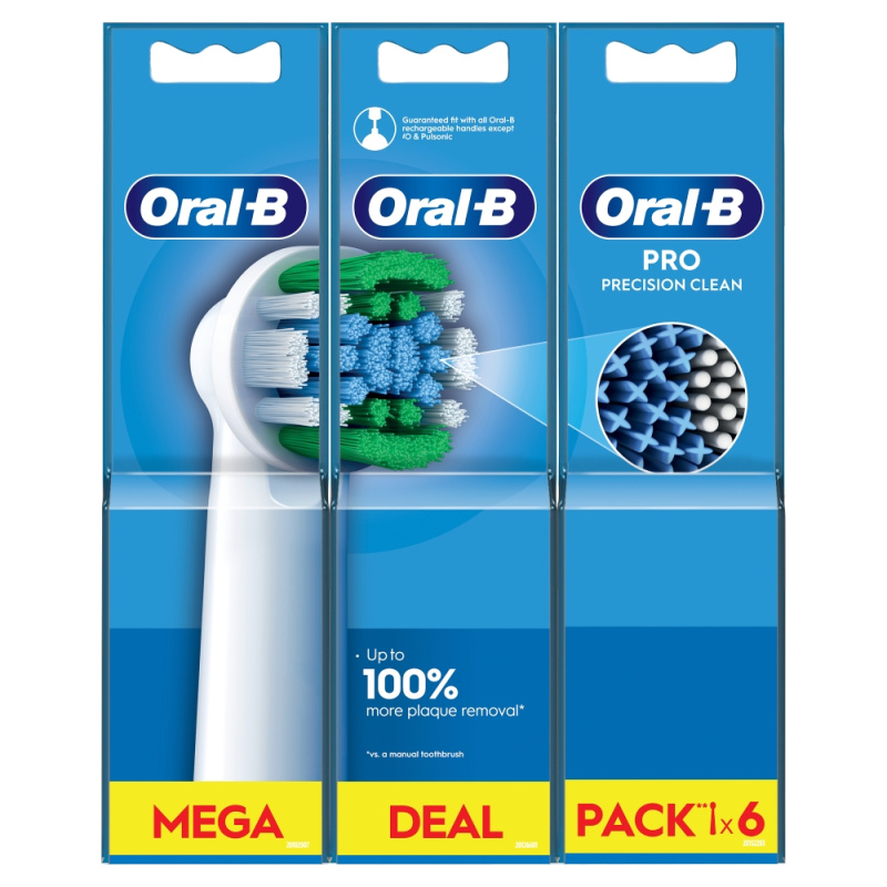 Oral B PRO Precision Clean náhradní hlavice pro zubní kartáček 6 ks