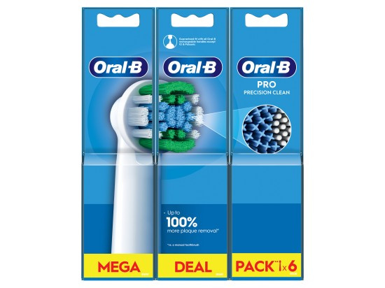 Oral B PRO Precision Clean náhradní hlavice pro zubní kartáček 6 ks