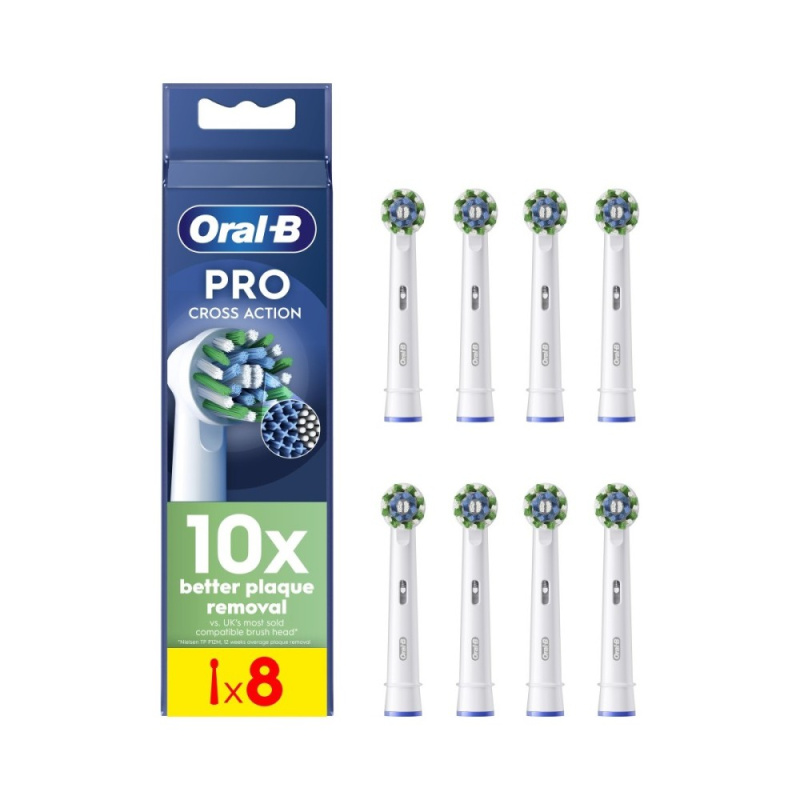 Oral B PRO Cross Action náhradní hlavice pro zubní kartáček 8 ks