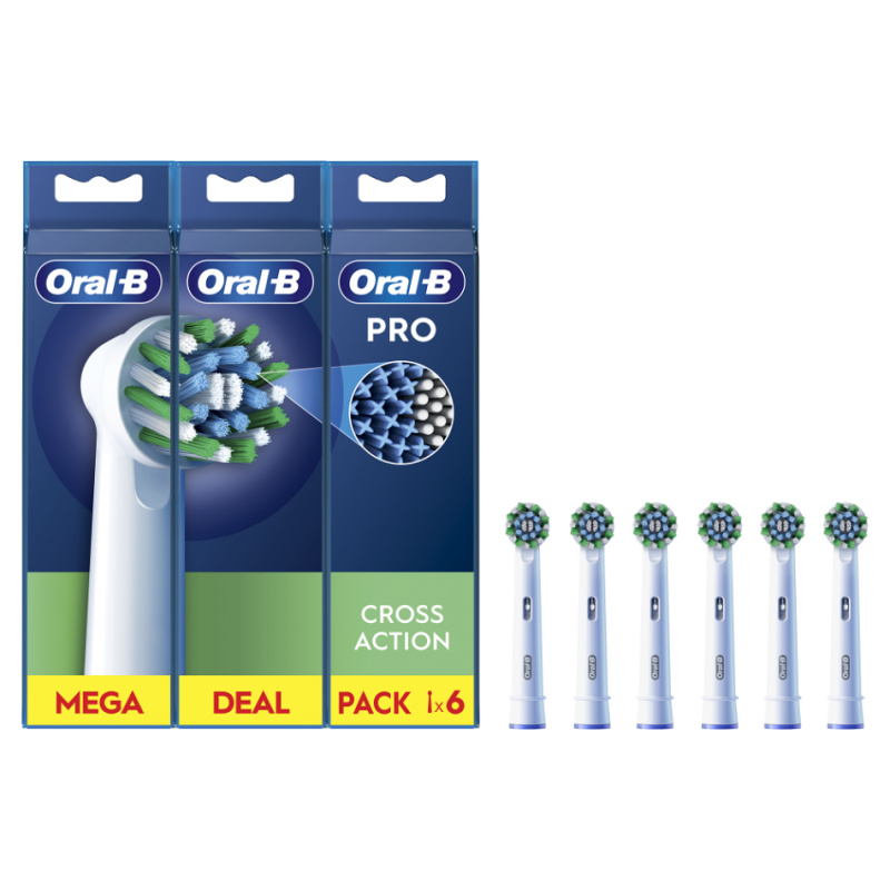Oral B PRO Cross Action náhradní hlavice pro zubní kartáček 6 ks
