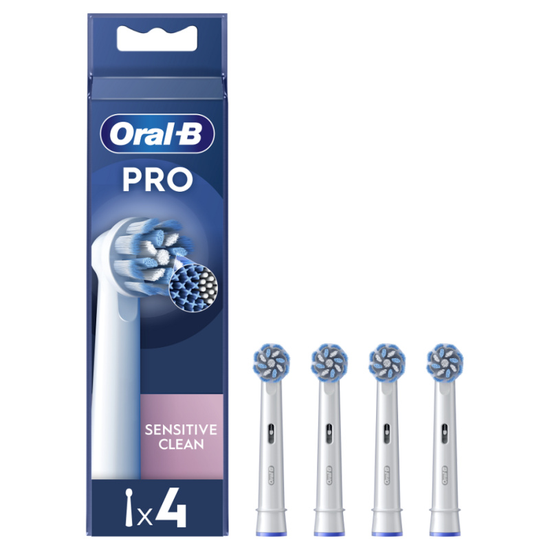 Oral B PRO Sensitive Clean náhradní hlavice pro zubní kartáček 4 ks