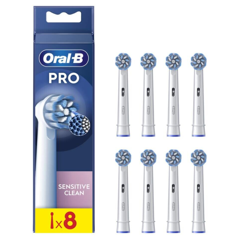 Oral B PRO Sensitive Clean náhradní hlavice pro zubní kartáček 8 ks