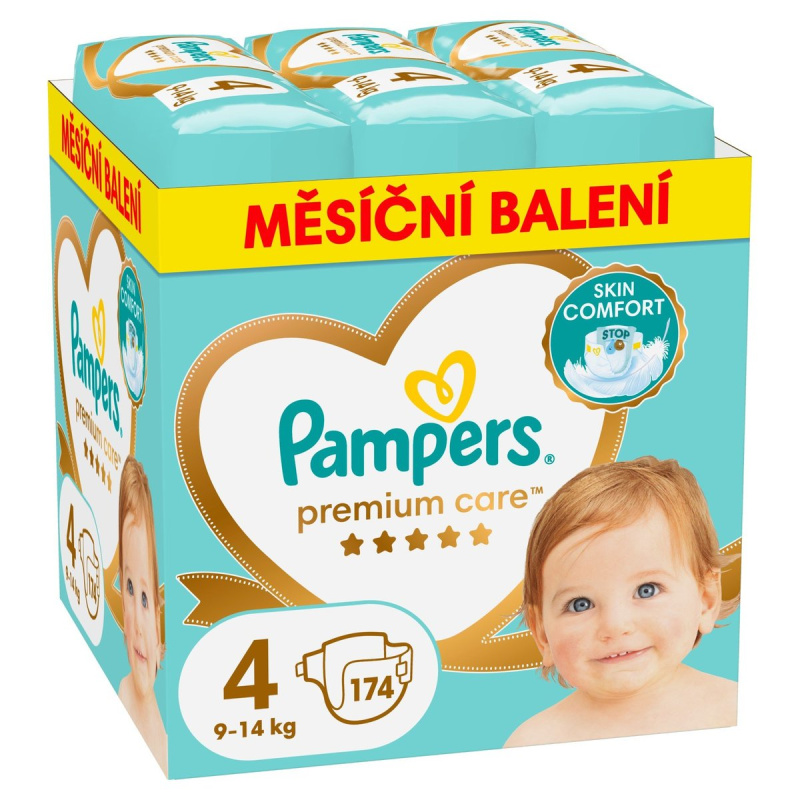 Pampers Premium Care jednorázové plenky maxi 4 (9–14 kg)