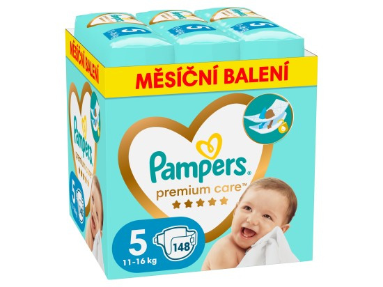 Pampers Premium care junior jednorázové plenky 5 (11–16 kg)