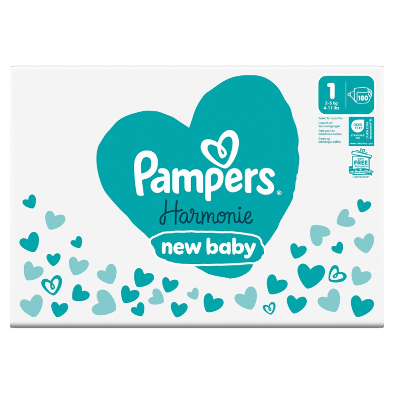 Pampers Harmonie Baby dětské plenky velikost 1 (2–5 kg)