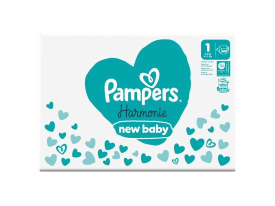 Pampers Harmonie Baby dětské plenky velikost 1 (2–5 kg)