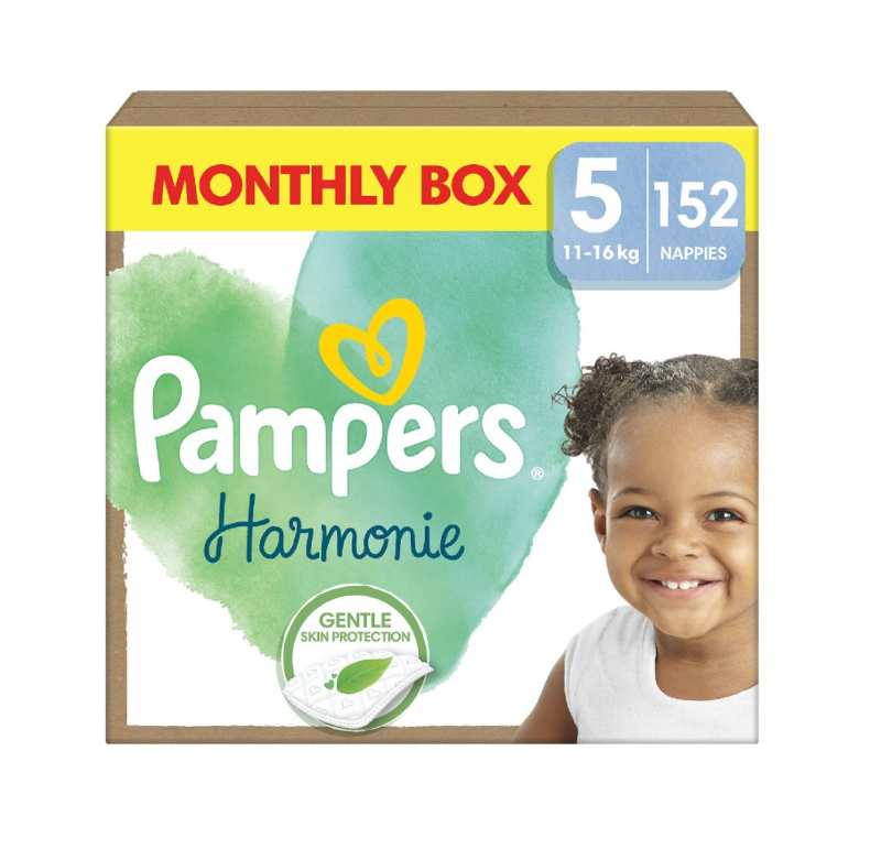 Pampers Harmonie Baby dětské plenky velikost 5 (11–16 kg)
