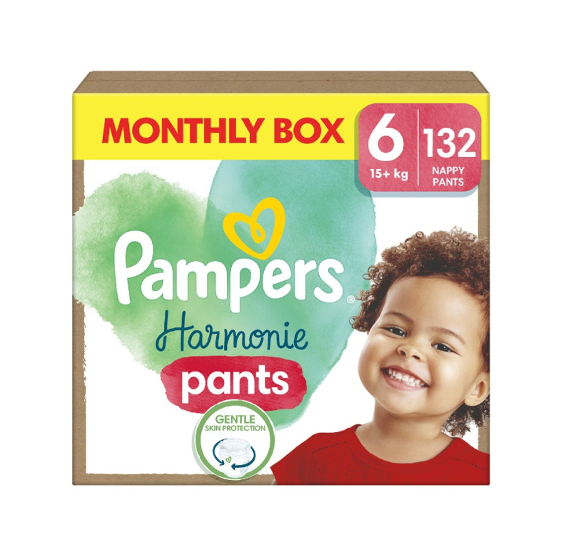 Pampers Harmonie Baby plenkové kalhotky velikost 6 (od 15 kg)