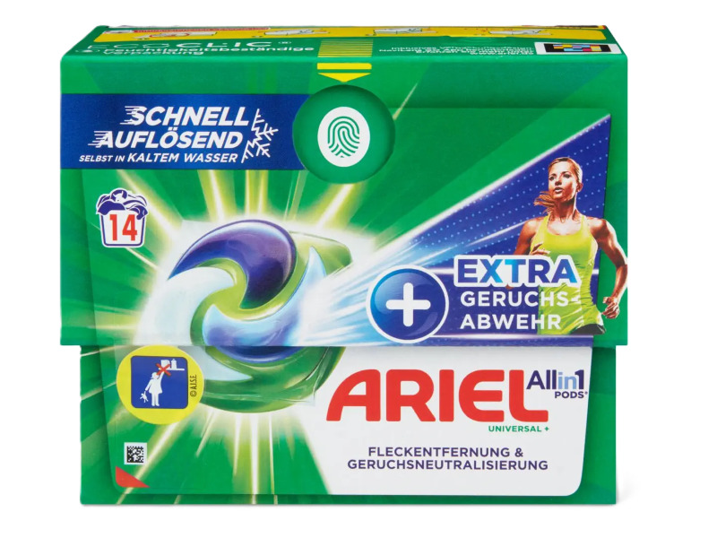 Ariel kaps. 14ks All in1 Extra Univ Geru Eco box