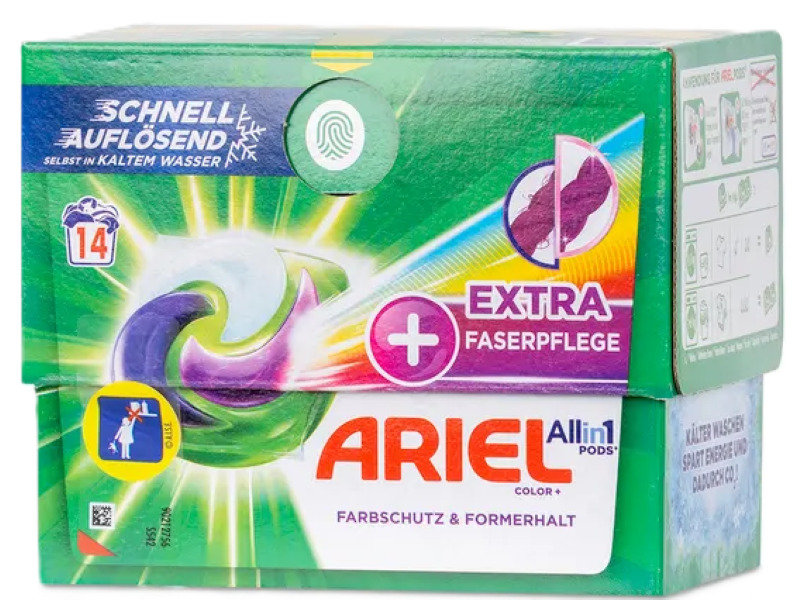 Ariel kaps. 14ks All in1 Extra Color Fas Eco box