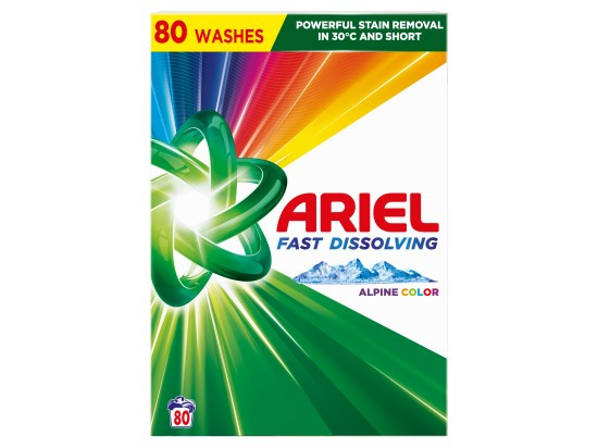 Prášek na praní Ariel - color, 80 dávek