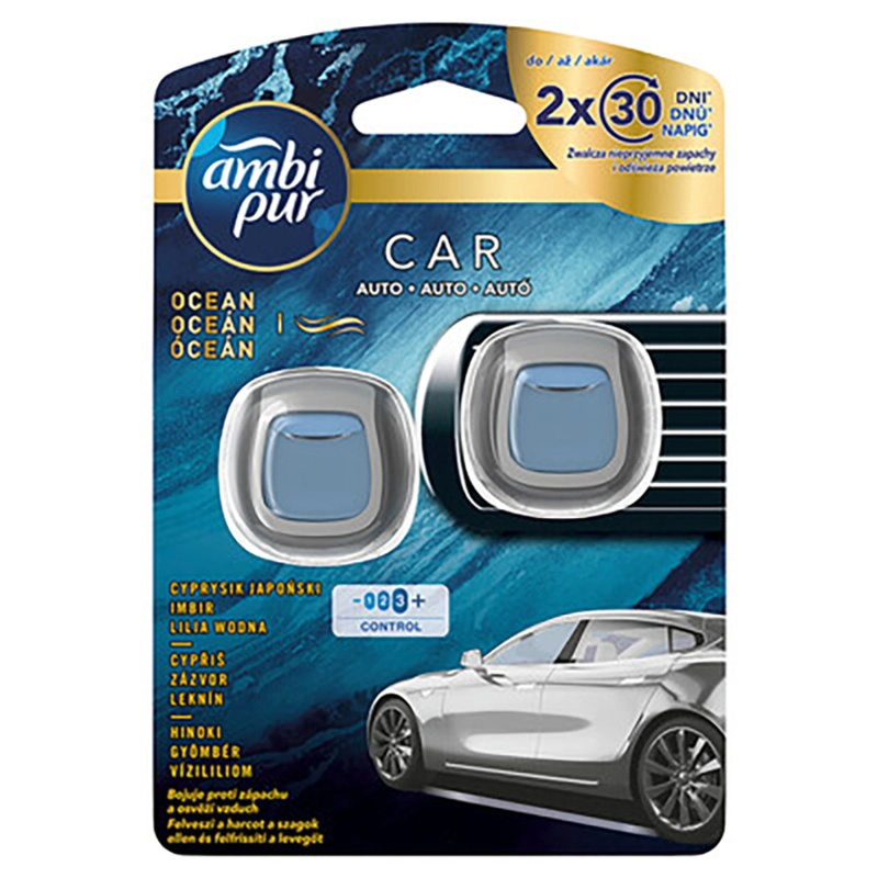 Ambi Pur Vůně do auta CAR Jaguar Duopack Ocean 2 x 2 ml