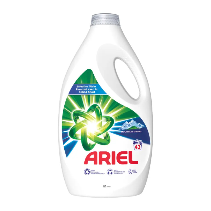 Ariel Prací gel Mountain Spring 43 pd 2,15 l