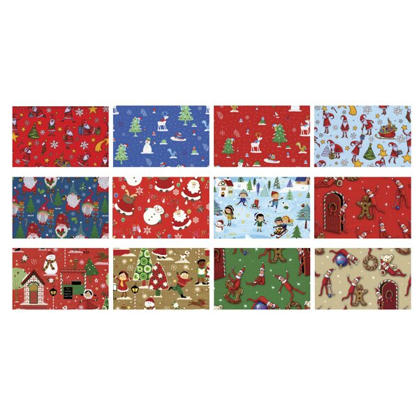 Balicí papír Bimbi Natale 2 x 0,7 m, mix motivů