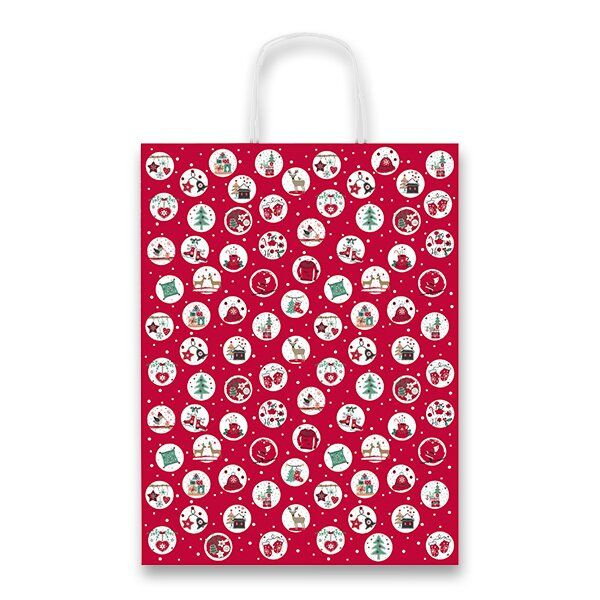 Vánoční dárková taška Christmas Balls 36 × 46 × 12 cm
