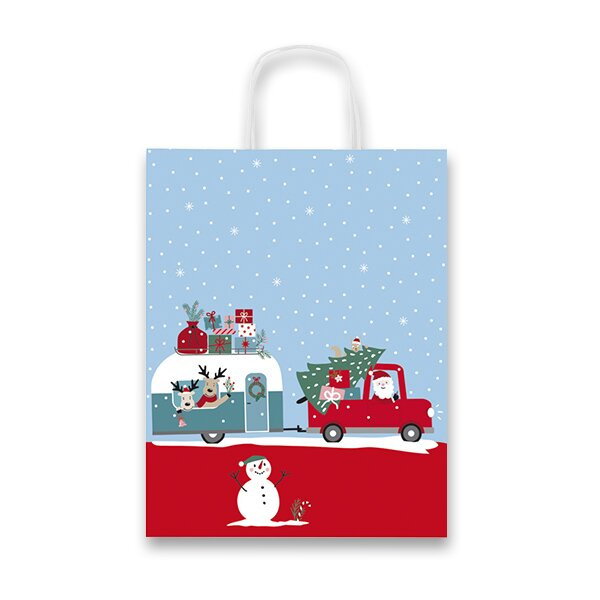 Dárková taška Christmas Caravan - 360 x 120 x 460 mm