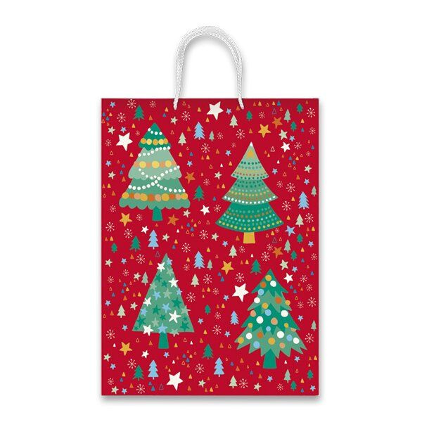 Dárková papírová taška Christmas Tree 205 x 115 x 260 mm