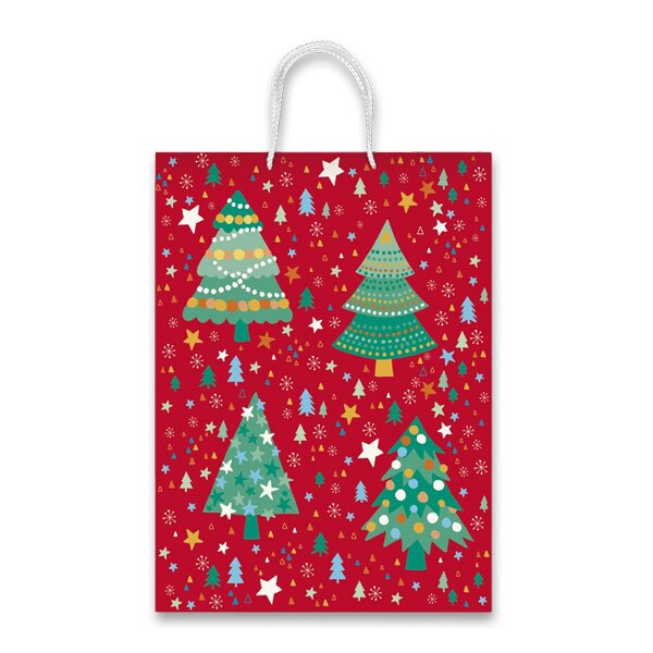 Dárková papírová taška Christmas Tree 205 x 115 x 260 mm