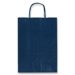 Dárková taška Allegra 220 x 100 x 270 mm, velikost S modrá