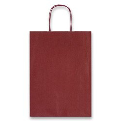 Dárková taška Allegra 220 x 100 x 270 mm, velikost S tm. červená