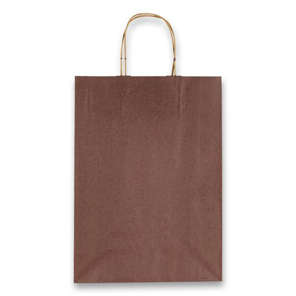 Dárková taška Allegra 220 x 100 x 270 mm, velikost S hnědá