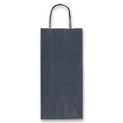 Dárková taška Allegra 140 x 85 x 390 mm, na lahev modrá