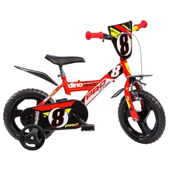 DINO Bikes Dětské kolo 12" PRO cross červené 2017