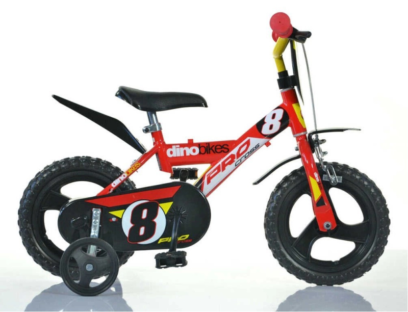 DINO Bikes Dětské kolo 12" PRO cross červené 2017