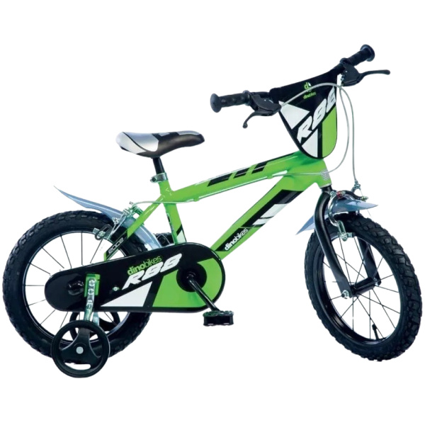 DINO Bikes Dětské kolo 14" zelené 2017