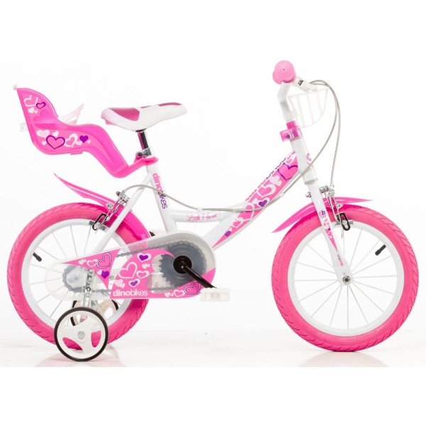 DINO Bikes Dětské kolo 16" bílé 2017