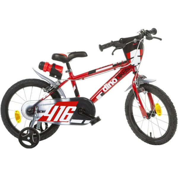 DINO Bikes - Dětské kolo 16" - červené