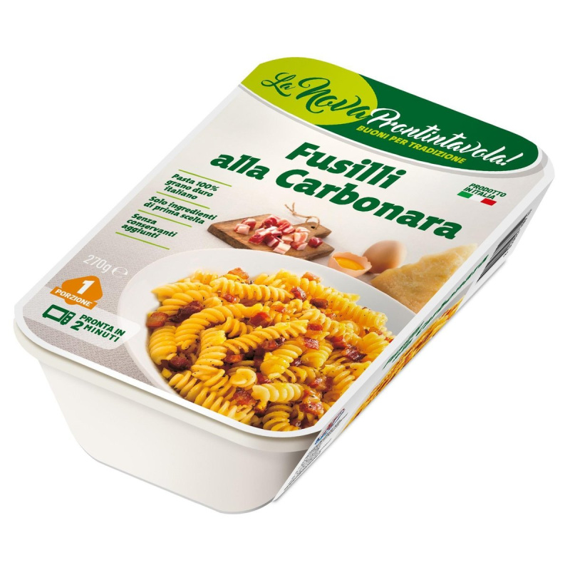 La Nova Prontintavola Fusilli alla Carbonara