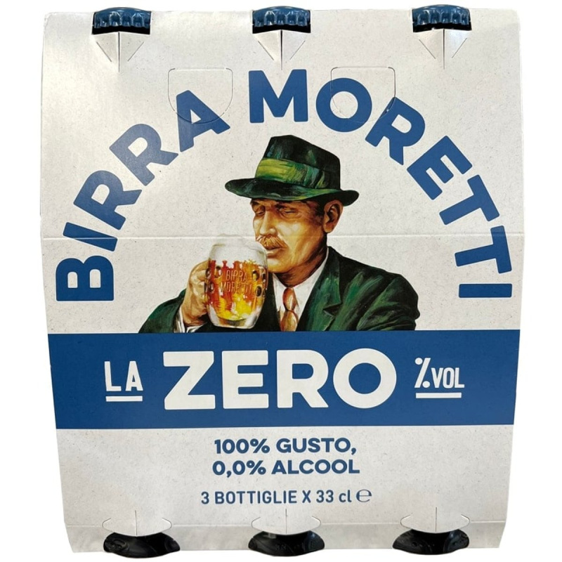 Moretti Zero nealkoholické pivo (3×0,33 l)