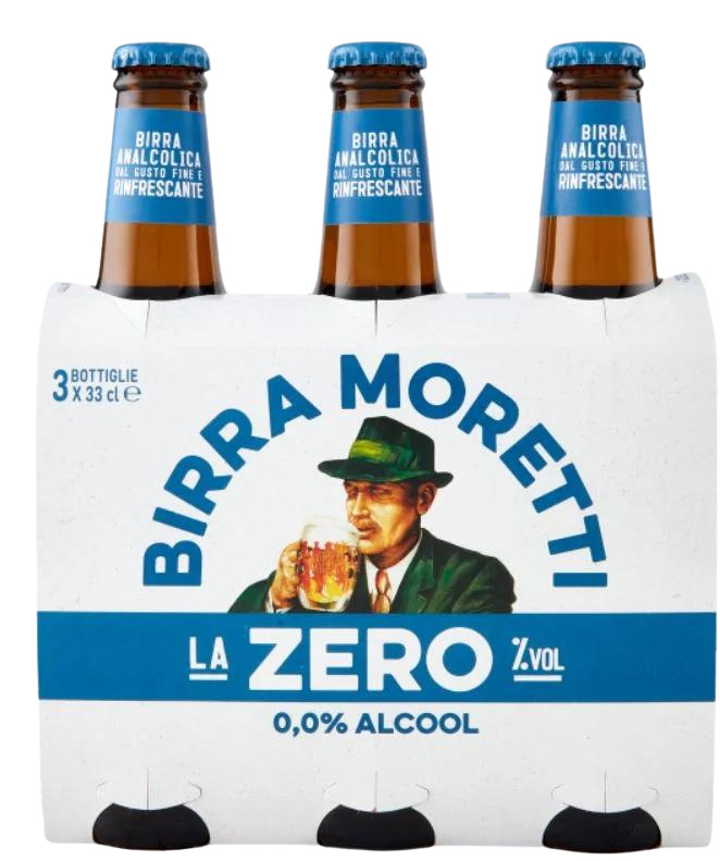 Birra Moretti Moretti nealkoholické pivo (Zero) 3x33 cl