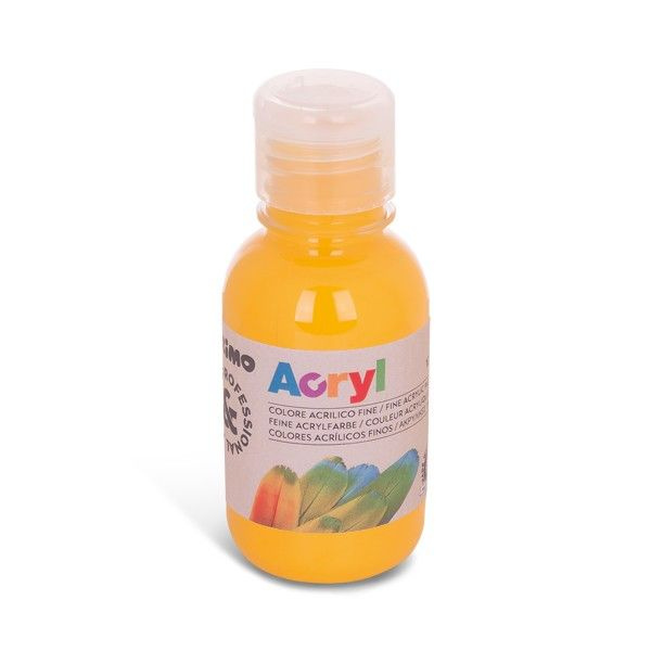 Akrylová barva PRIMO, 125 ml, střední žlutá