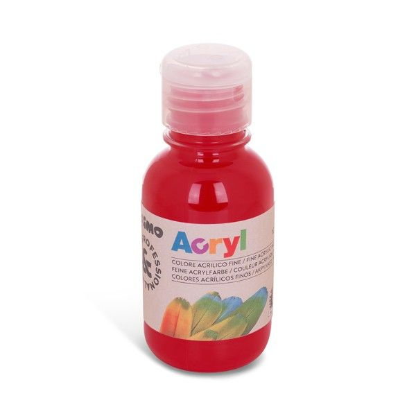 Akrylová barva PRIMO, 125 ml, karmínově červená