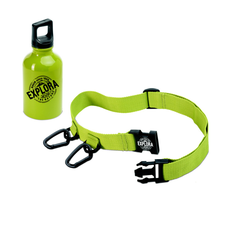 Navir Explora hliníková lahev na pití s opaskem