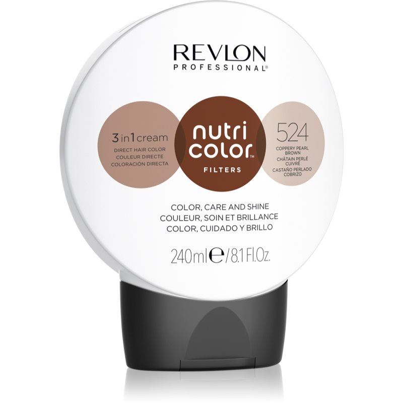 Revlon Professional Nutri Color Filters Toning vyživující tónovací maska pro profesionální použití Coppery Pearl Brown 240 ml