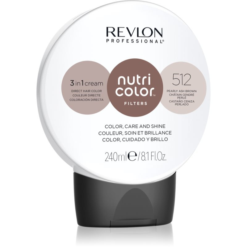 Revlon Professional Nutri Color Filters Toning vyživující tónovací maska pro profesionální použití Pearly Ash Brown 240 ml