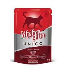 Miglior Cane Unico kapsička pro kočky telecí  85g