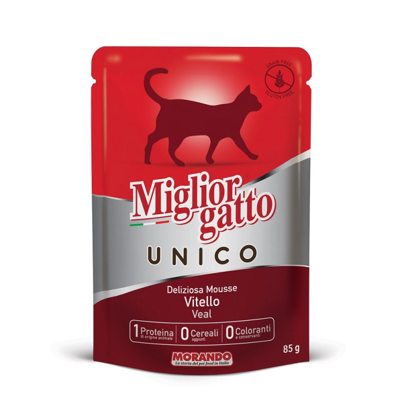 Miglior Cane Unico kapsička pro kočky telecí  85g