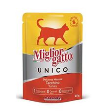 Miglior Cane Unico kapsička pro kočky krůtí  85g