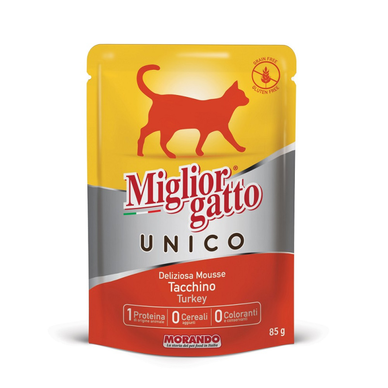 Miglior Cane Unico kapsička pro kočky krůtí  85g