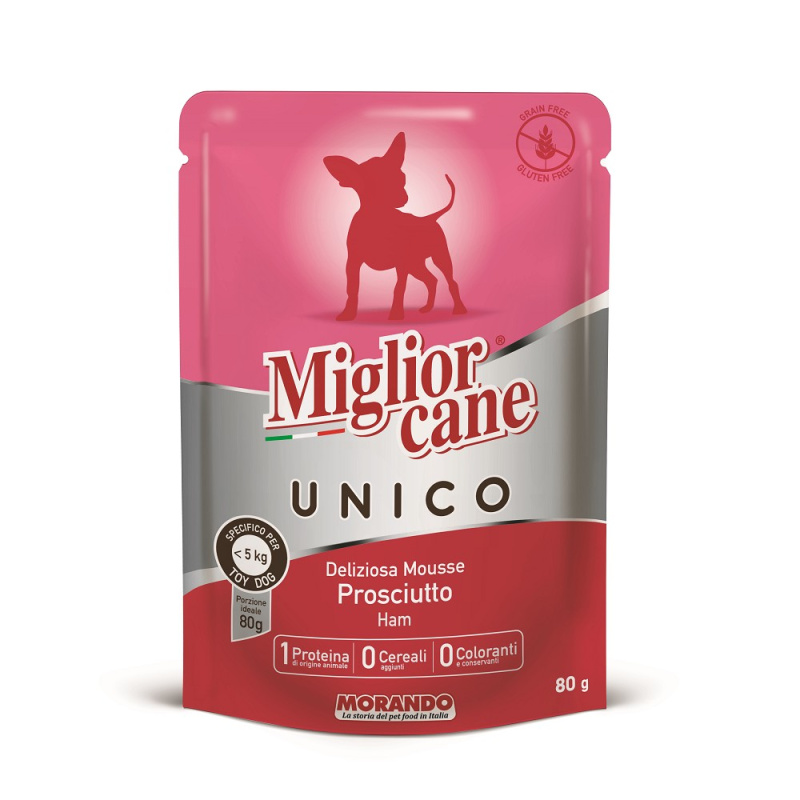 Miglior Cane Unico MINI kapsička pro psy šunka  80g
