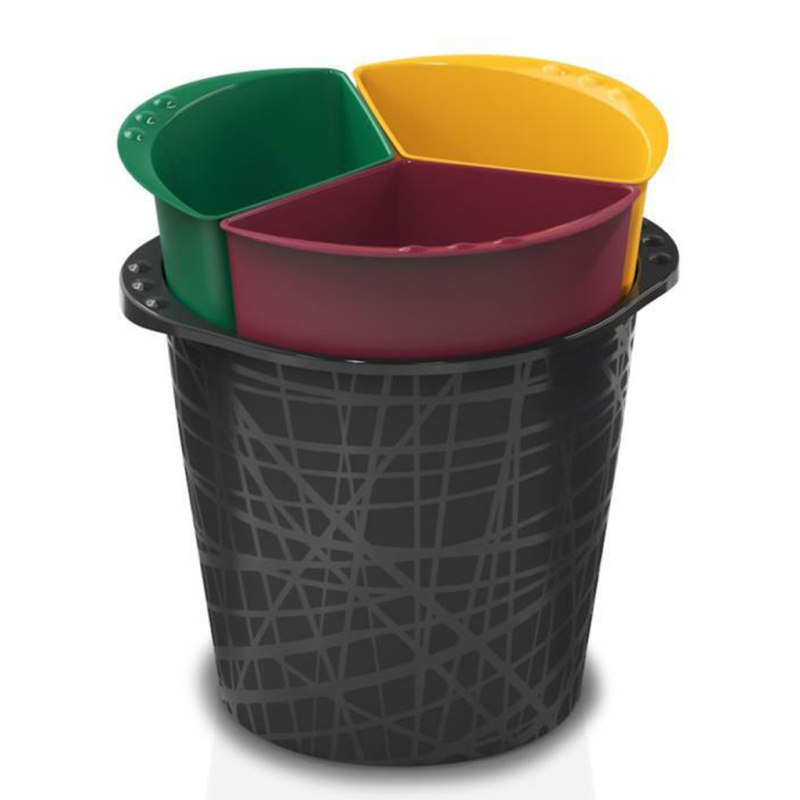 Bama Triciclo - koš na tříděný odpad - 3 x 4,5 l